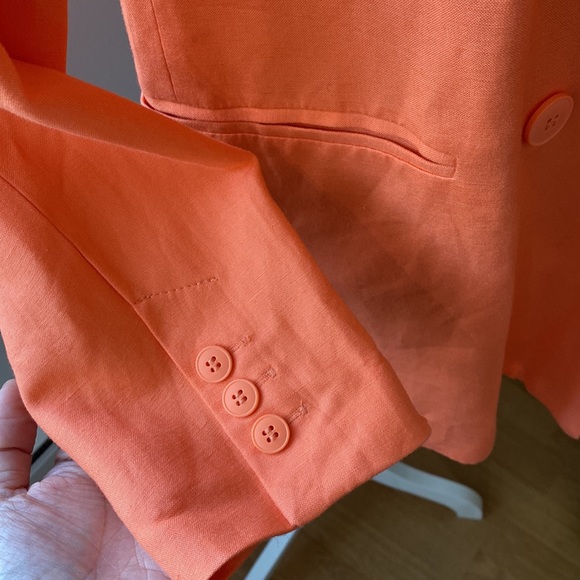 Beautiful Bershka Orange 🍊 Jacket/ coat🍊size M - Picture 5 of 8